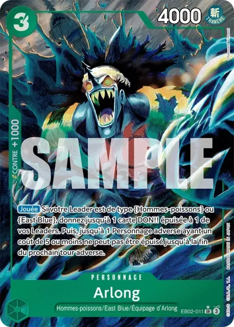 Carte One Piece Arlong EB02-011 · parallèle, extension Anime 25th Collection