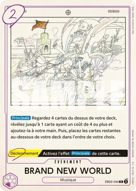 Carte One Piece BRAND NEW WORLD EB02-040, extension Anime 25th Collection