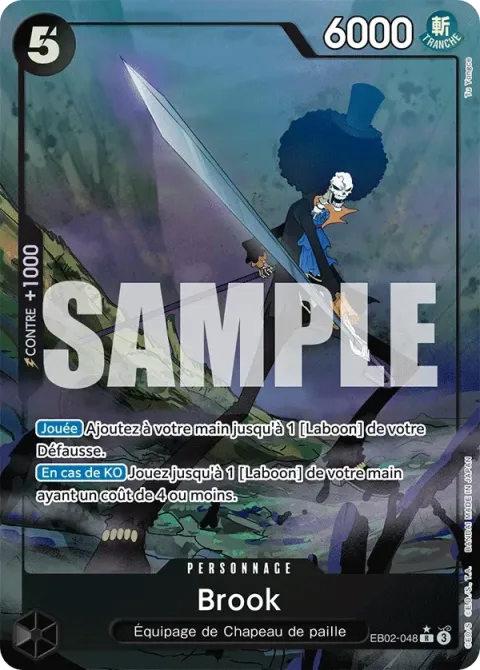 Carte One Piece Brook EB02-048 · parallèle, extension Anime 25th Collection