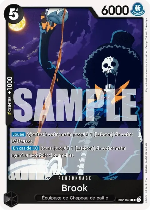 Carte One Piece Brook EB02-048, extension Anime 25th Collection