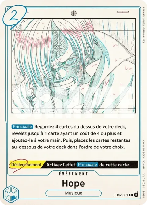 Carte One Piece Hope EB02-031, extension Anime 25th Collection