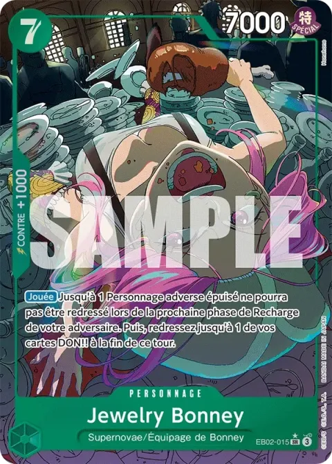 Carte One Piece Jewelry Bonney EB02-015 · parallèle, extension Anime 25th Collection