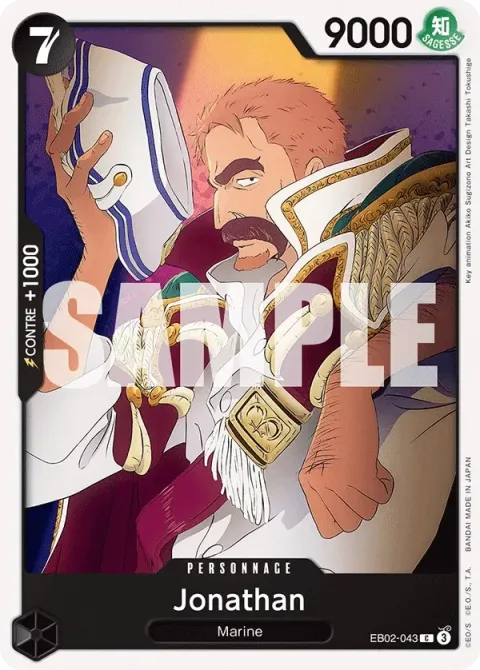 Carte One Piece Jonathan EB02-043, extension Anime 25th Collection