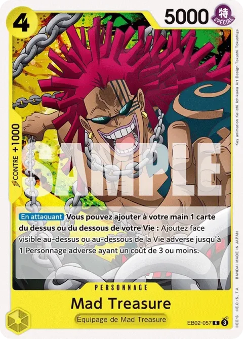 Carte One Piece Mad Treasure EB02-057, extension Anime 25th Collection