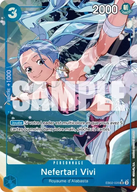 Carte One Piece Nefertari Vivi EB02-026 · parallèle, extension Anime 25th Collection