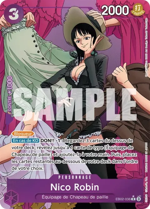 Carte One Piece Nico Robin EB02-036 · parallèle, extension Anime 25th Collection