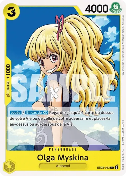 Carte One Piece Olga Myskina EB02-053, extension Anime 25th Collection