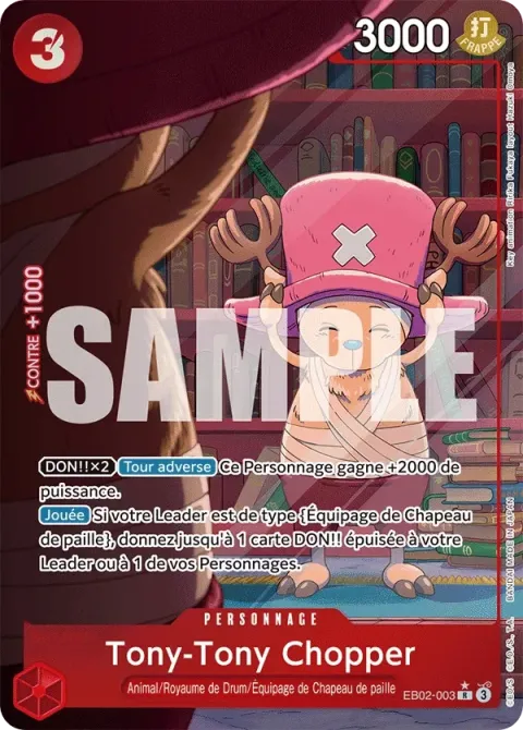 Carte One Piece Tony-Tony Chopper EB02-003 · parallèle, extension Anime 25th Collection