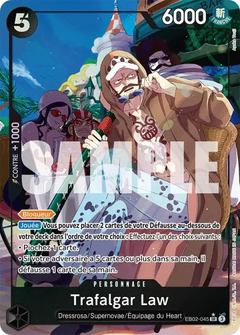 Carte One Piece Trafalgar Law EB02-045 · parallèle, extension Anime 25th Collection