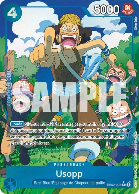 Carte One Piece Usopp EB02-022 · parallèle, extension Anime 25th Collection