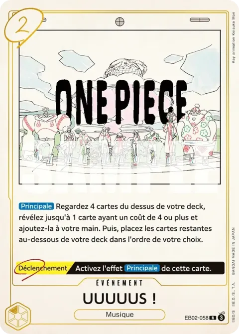 Carte One Piece UUUUUS ! EB02-058, extension Anime 25th Collection