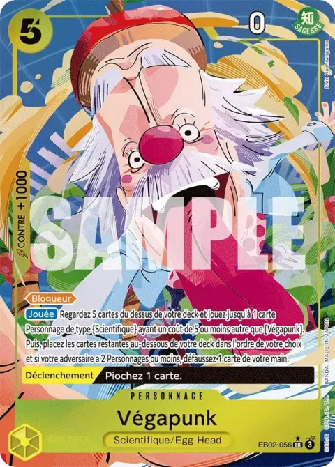 Carte One Piece Végapunk EB02-056 · parallèle, extension Anime 25th Collection
