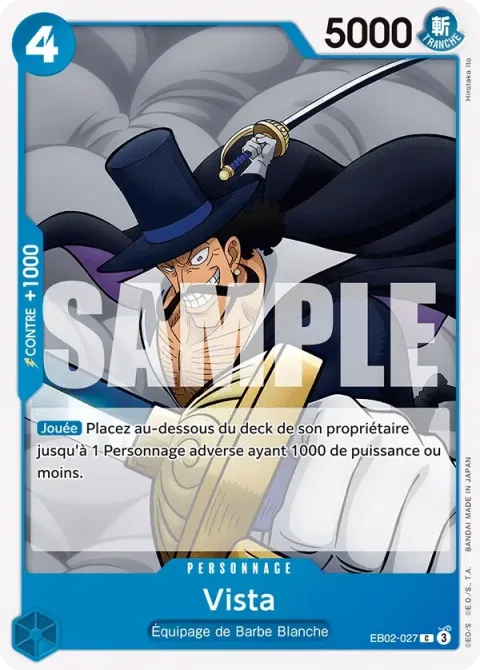 Carte One Piece Vista EB02-027, extension Anime 25th Collection