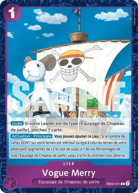 Carte One Piece Vogue Merry EB02-041, extension Anime 25th Collection