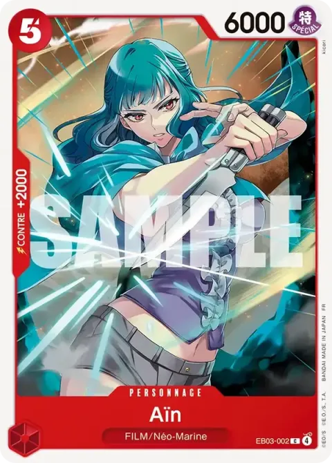 Carte One Piece Aïn EB03-002, extension One Piece Heroines Edition