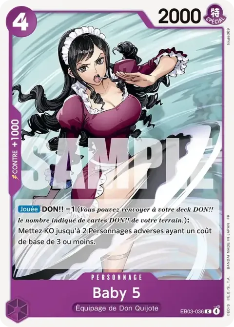 Carte One Piece Baby 5 EB03-036, extension One Piece Heroines Edition