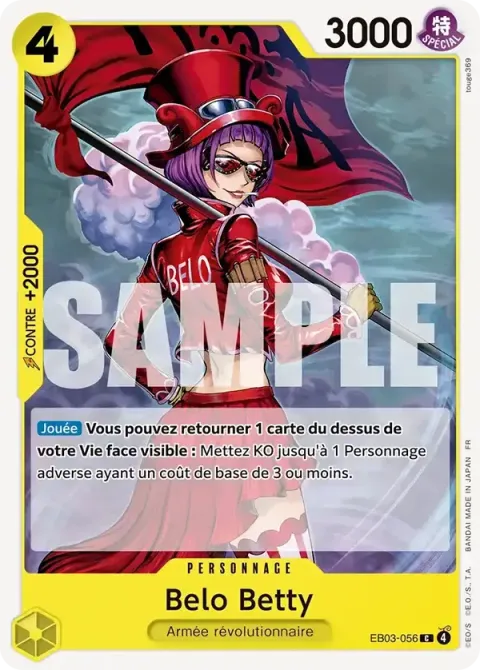 Carte One Piece Belo Betty EB03-056, extension One Piece Heroines Edition