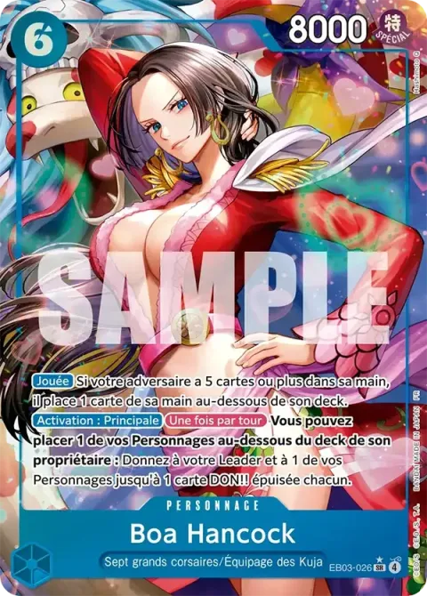 Carte One Piece Boa Hancock EB03-026 · parallèle, extension One Piece Heroines Edition