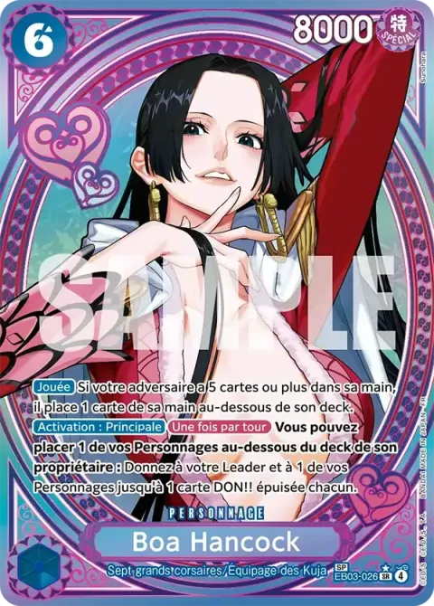 Carte One Piece Boa Hancock EB03-026 · parallèle 2, extension One Piece Heroines Edition