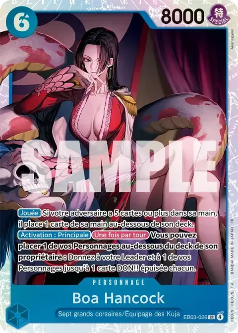 Carte One Piece Boa Hancock EB03-026, extension One Piece Heroines Edition