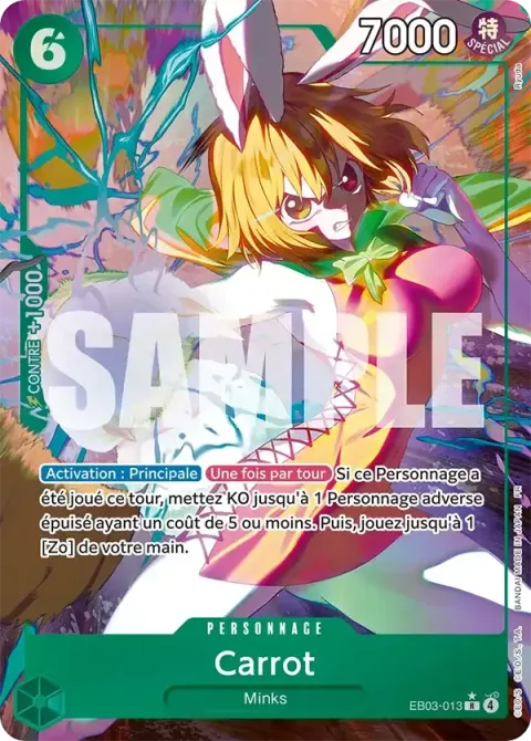 Carte One Piece Carrot EB03-013 · parallèle, extension One Piece Heroines Edition