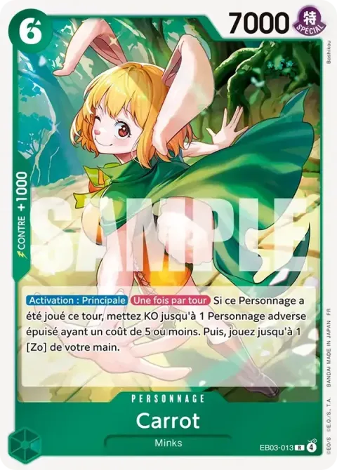 Carte One Piece Carrot EB03-013, extension One Piece Heroines Edition