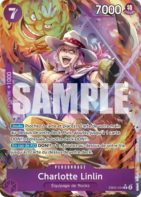 Carte One Piece Charlotte Linlin EB03-034 · parallèle, extension One Piece Heroines Edition