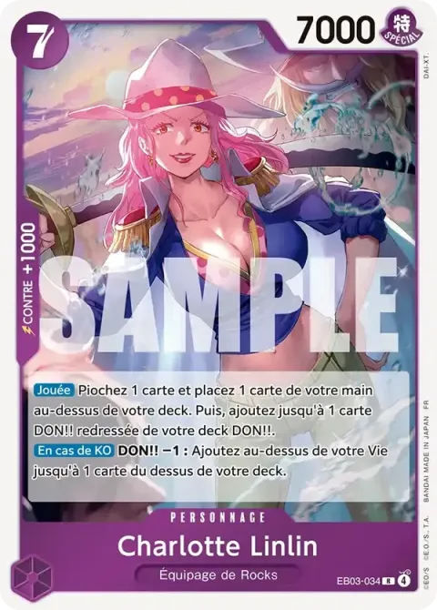 Carte One Piece Charlotte Linlin EB03-034, extension One Piece Heroines Edition