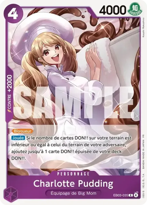 Carte One Piece Charlotte Pudding EB03-035, extension One Piece Heroines Edition