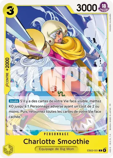 Carte One Piece Charlotte Smoothie EB03-051, extension One Piece Heroines Edition