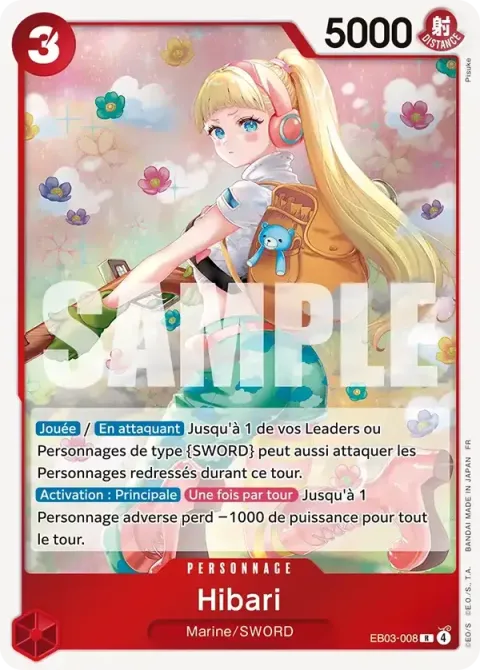 Carte One Piece Hibari EB03-008, extension One Piece Heroines Edition