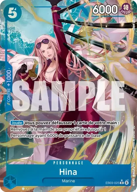 Carte One Piece Hina EB03-025 · parallèle, extension One Piece Heroines Edition
