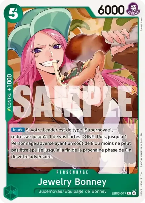 Carte One Piece Jewelry Bonney EB03-017, extension One Piece Heroines Edition
