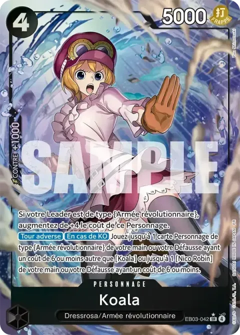 Carte One Piece Koala EB03-042 · parallèle, extension One Piece Heroines Edition