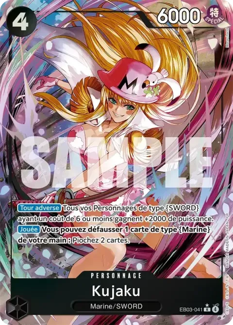 Carte One Piece Kujaku EB03-041 · parallèle, extension One Piece Heroines Edition