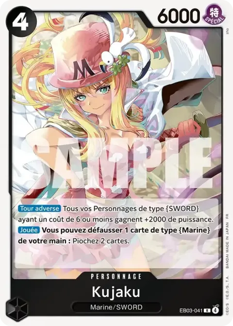 Carte One Piece Kujaku EB03-041, extension One Piece Heroines Edition