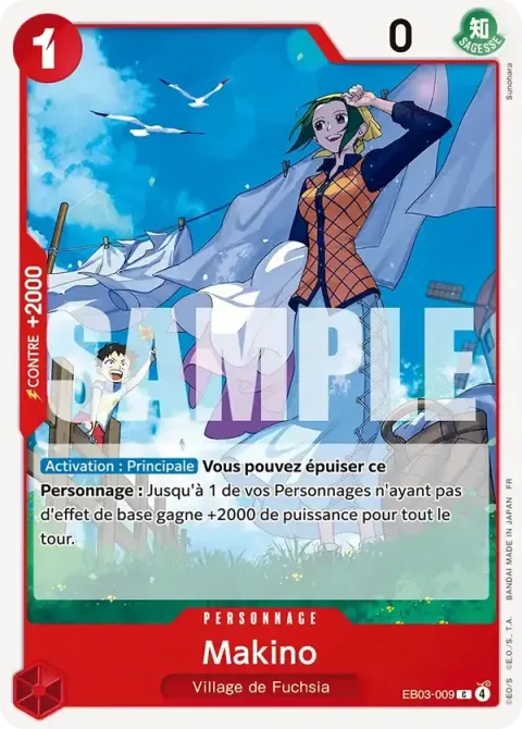 Carte One Piece Makino EB03-009, extension One Piece Heroines Edition