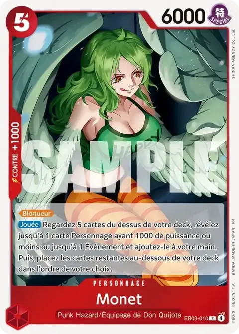 Carte One Piece Monet EB03-010, extension One Piece Heroines Edition