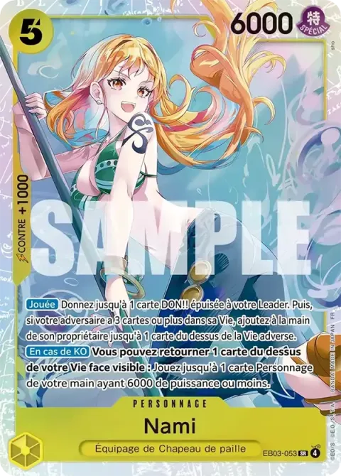 Carte One Piece Nami EB03-053, extension One Piece Heroines Edition