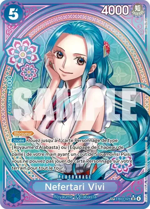 Carte One Piece Nefertari Vivi EB03-024 · parallèle 2, extension One Piece Heroines Edition