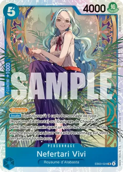 Carte One Piece Nefertari Vivi EB03-024, extension One Piece Heroines Edition