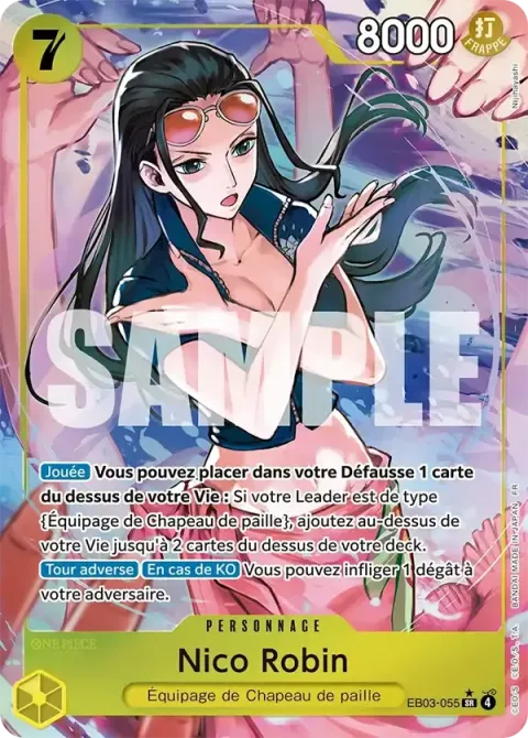 Carte One Piece Nico Robin EB03-055 · parallèle, extension One Piece Heroines Edition