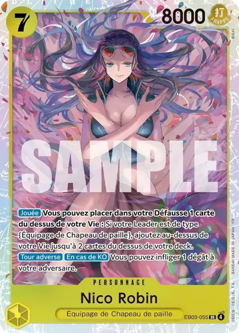Carte One Piece Nico Robin EB03-055, extension One Piece Heroines Edition