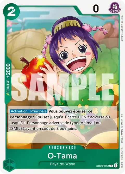 Carte One Piece O-Tama EB03-012, extension One Piece Heroines Edition
