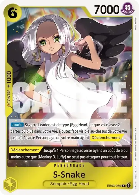 Carte One Piece S-Snake EB03-059, extension One Piece Heroines Edition
