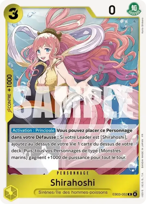 Carte One Piece Shirahoshi EB03-052, extension One Piece Heroines Edition