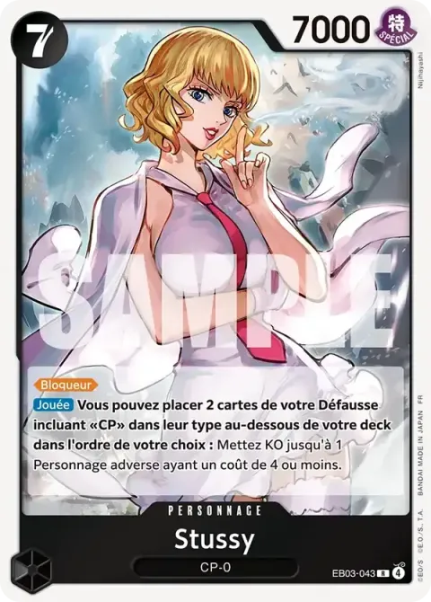 Carte One Piece Stussy EB03-043, extension One Piece Heroines Edition