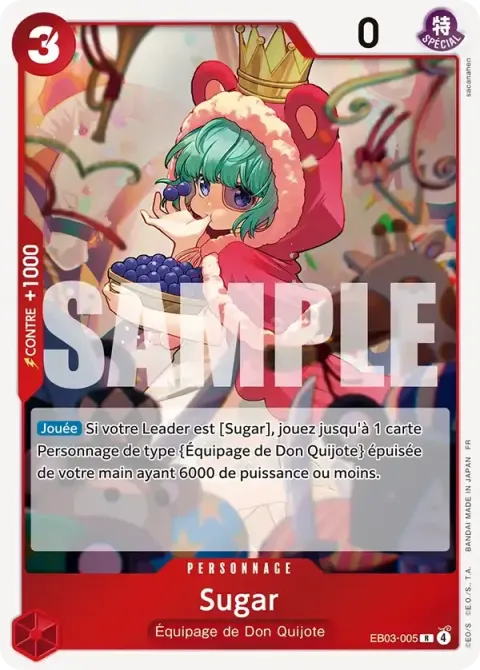 Carte One Piece Sugar EB03-005, extension One Piece Heroines Edition