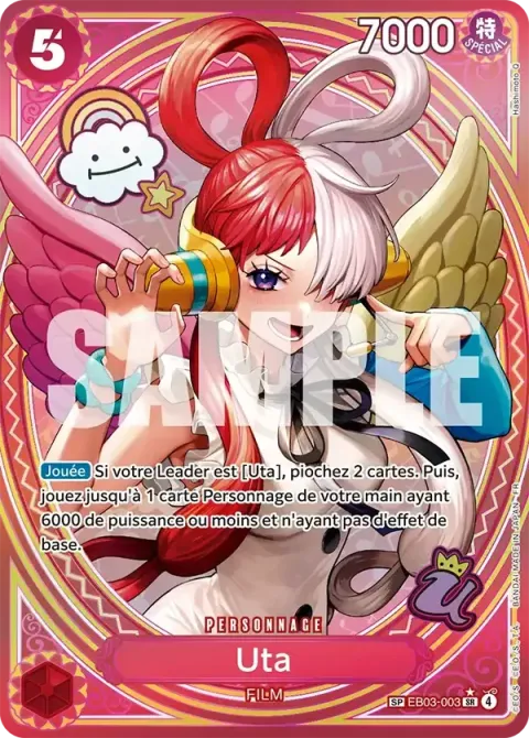 Carte One Piece Uta EB03-003 · parallèle 2, extension One Piece Heroines Edition