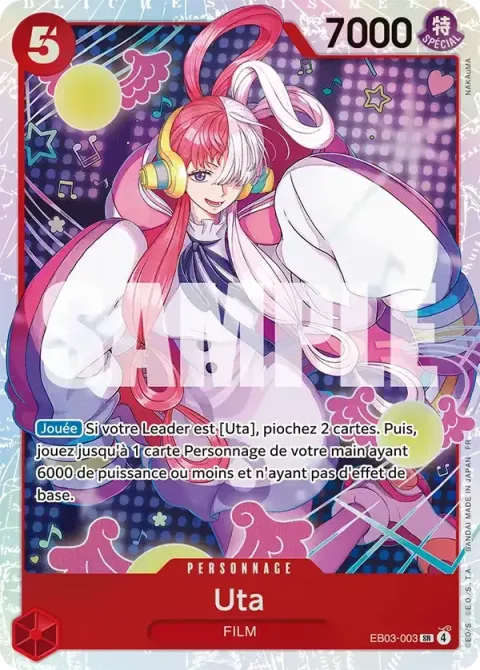 Carte One Piece Uta EB03-003, extension One Piece Heroines Edition